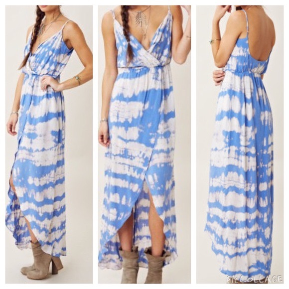 Planet Blue / Blu Moon Maxi Dress - Blue/White - Picture 1 of 7
